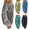 Pantalons pour femmes, amples, style Boho, imprimé Paisley, noué à la cheville, Baggy, longs bloomers