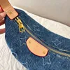 24SS dames banen tassen denim handtas luxurys ontwerpers shouder crossbody messenger dames reistas tas bouch tas 19 cm 19 cm