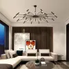 Modern Sputnik Ceiling Chandelier Lighting Nordic LED Pendant Lights for Living Room Decoration Bedroom Designer Hanging Lamp