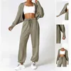Active Shirts LO Knitted Cardigan Camisole Bat Sleeve Sports Jacket Running Shawl Long Sleeved Fitness Suit Workout Tops For Women