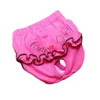 Hondenkleding Functioneel Handig Huisdier Luier Sanitair Shorts Slipje Comfortabel Geplooid Decor Broekaccessoires