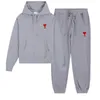 Våren och hösten New Miri tröja byxor Mäns höstuppsättning hoodies casual byxor sport hooded kvinnors sport slitage tröja långärmad topp två -stycken uppsättning