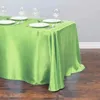 Pano de mesa sofisticado El Banquete e cena de casamento Retângulo de cor sólida Tecido de cetim liso colorido Ding B7X3656