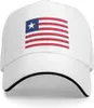 Ball Caps Flag of Liberia unisex baseball czapka pasuje do mężczyzn Kobiety Regulowany Tato Kapelusz Bill