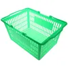 Storage Bags Shopping Basket Desktop Baskets Plastic For With Handle Outdoor Table Container Camping Grocery Small