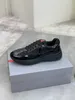 Hommes Americas Cup XL Baskets en cuir de haute qualité en cuir verni Baskets plates en maille noire à lacets Chaussures décontractées Chaussures de sport de coureur en plein air avec boîte pour bottes de fête pour garçons