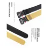 Outdoor heavy-duty training 50mm belt mountaineering lightweight nylon men's smooth buckle canvas nylon belt