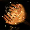 Cordas 1/2/5m Bateria / USB LED Garland Luzes Natal Festoon Fada para decoração de festa de casamento