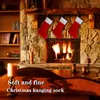 Schalen 10 Stück roter Filz Weihnachtsstrümpfe Halter Socken Zuhause Kamin Geschenk Aufbewahrungsbeutel für den Urlaub
