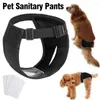 Vestuário para cães Respirável Feminino Curto Pet Fraldas Fisiológicas Laváveis para Cães Pequenos Médios Grandes com 3 Almofadas Sanitárias