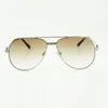 إطار نظارات عالية الجودة عالي الجودة بنظارات شمسية كبيرة الخفيفة للرجال 1324912A Fashion Frog Sunglasses Size 59-15-140 MM