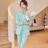 Women's Two Piece Pants Uniform Designs Pantsuits Formal Women Business Work Wear Suits Professional Office Styles With And Jackets Coat