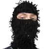 Fun Ghost Balaclava Hommes Costume Chapeaux Halloween Cadeau Chaud Doux Crochet Seau Chapeau 240113