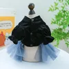 Vestuário para cães Prático Pet Dress com Anel de Tração Grande Bowknot Decoração Encantadora Luxo para Halloween Pequenas Festas