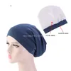 Gorro de satén con forro para mujer, gorro de quimio con banda elástica, gorro para dormir durante la noche, gorros para quimioterapia contra el cáncer, accesorios para el cabello