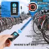 Luzes Awapow Bicycle Alarme Tails Burglar Bike Light Charging Charging Smart Auto Brake Sensing Anti -Roubo à prova d'água Smart Bicycle Lamp