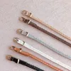 Wholesale retro suit metal buckle casual all-match ladies PU material sweater dress fashion decorative belt