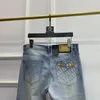 Jeans firmati di lusso di fascia alta Primavera estate autunno strappati slim Heavy Industry uomo donna ricamo alfabeto pantaloni sportivi casual da strada retrò pantaloni da jogging