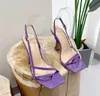 Yaz Slingback sandalet kadın moda kare ayak parmağı klip toka kayış bayanlar elbise pompaları ayakkabı patent