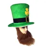 Berets St. Patricks Day Leprechaun Hats Headdress Party DIY手作りアクセサリー