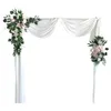 Decorative Flowers 2Pcs Artificial Wedding Arch Floral Arrangement Greenery Arbor Party Ceremony Decor Backdrop Display Plant Reception