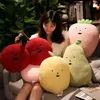 3540cm Stuffed Pillow Doll Soft Cute Cartoon Cherry Apple Pear Peach Lemon Strawberry Plush Toys For Girls Kids Birthday Gifts 240113