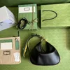 Designer crescente saco 35 cm saco de compras couro de bezerro crossbody saco 10a capacidade flexível saco de viagem com caixa g049