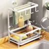 Kitchen Storage Clean Cloth Rack Multifunctional Faucet Household Wall Mounted Dishwash Sponge Towel Holder