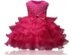 Robe de bal robes de fille de fleur belle bordeaux rouge blanc vêtements menthe ivoire avec dentelle arc Tutu robes de bal en stock pas cher de 6M à 8474574