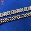 2024 Lifeng Jewelry Sale quente Baguete Cadeia de diamante prata 925 Gold banhado a ouro moissanite jóias finas colar cubano