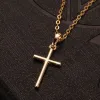 Fashion Female Cross Pendants Gold silver Color Crystal Jesus Cross Pendant Necklace Jewelry For Men/Women Wedding Accessories Wholesale