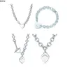 MEMNON JEWELRY 925 STERLING SILVER EUROPEAR STYLIEKEY KERING To Heart Love Love Brand Pendant Necklacesブレスレット女性用ネックレスギフト愛好家