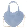 Evening Bags Small Mini Heart-shaped For Women Summer Solid Candy Colors Korean Version Sweet Cute Crossbody Handbags All-match