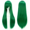 Soowee 80 cm Lang Synthetisch Haar Wit Paars Cosplay s Hittebestendige Vezel Party Zwart Recht Haarstukje voor Vrouwen 240113