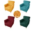 Housses de chaise en velours doux, housse de baignoire élastique pour salon, canapé de Club, fauteuil simple, comptoir de Bar à la maison