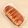 プレート10pcsカップケーキボックス木製ベーカリーボックス木製料理マフィンコンテナパンパッキングペストリームーンケーキキャンディー