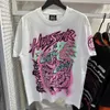 Chemise courte pour hommes manches hautes Streetwear Hop t-shirt court concepteur graffiti haut VED2