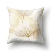 Kussen tropisch blad bloem groen geel kussensloop polyester hoes gooien decoratieve S Home Decor Covers