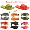 Gai gai gai herrar tofflor flip flops designer hummer tofflor män roliga djur sommar flip flops söta strand dusch casual skor kvinnor unisex mjuk hem