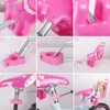 HILAND Kids Bike Seat Post Doll with Holder for Kid Decorate Yourself Stickers Baby Bicycle 240113