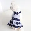 Hond Kleding Leuke Strik Jurk Voor Honden Mode Luxe Zomerkleding DropShip Maltese Chihuahua Outfit Groothandel Kleding