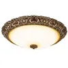 Ceiling Lights European Retro Resin Dimming Bedroom Lamp Living Room Balcony Aisle LED Round El Luxury Lamps Lighting