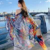 女性用水着薄い透明な旅行ビーチ日焼け止め4style 125x180cmビキニ大きなショールサロンラップスカーフ女性ブラジルの水着