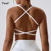 Backless Sports Bra High Support Top Push Up Gym Fitness Fitness Bielizna Sexy Brassiere Yoga Active Wear 240113