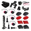 Câmeras para gopro conjunto de ciclismo bicicleta guiador titular capacete montagem para go pro hero 10 9 8 7 6 5 yi 4k sjcam eken dji cam acessório