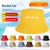 Cappello da pescatore di design Stampa personalizzata con ricamo Logo Adulti Bambini Taglia per bambini Tutti i colori disponibili Berretto estivo Visiera parasole con visiera da spiaggia