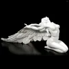 Decorações de jardim decoração para casa figuras de anjo fantasia quintal e fada elfo resina artesanato estátuas esculturas