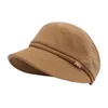 Baretten Damesmode Koepelhoed Stijlvolle Corduroy Dames Sboy Baret Voor Winteraccessoire Casual Vrijetijdskleding Dames