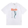 Men's T-Shirts 2024 Summer Rhude T shirt Mens Designer T Shirt Rhude Casual shirts Man Womens Tees Short Sleeves Top Sell Luxury Men Hip Hop clothes US SIZE S-2XL