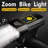 Lights Bicycle Light T6 USB Rechargeable LED Aluminum Alloy Adjustable Zoom Bike Front Headlight Cycling Lamp Flashlight lantern